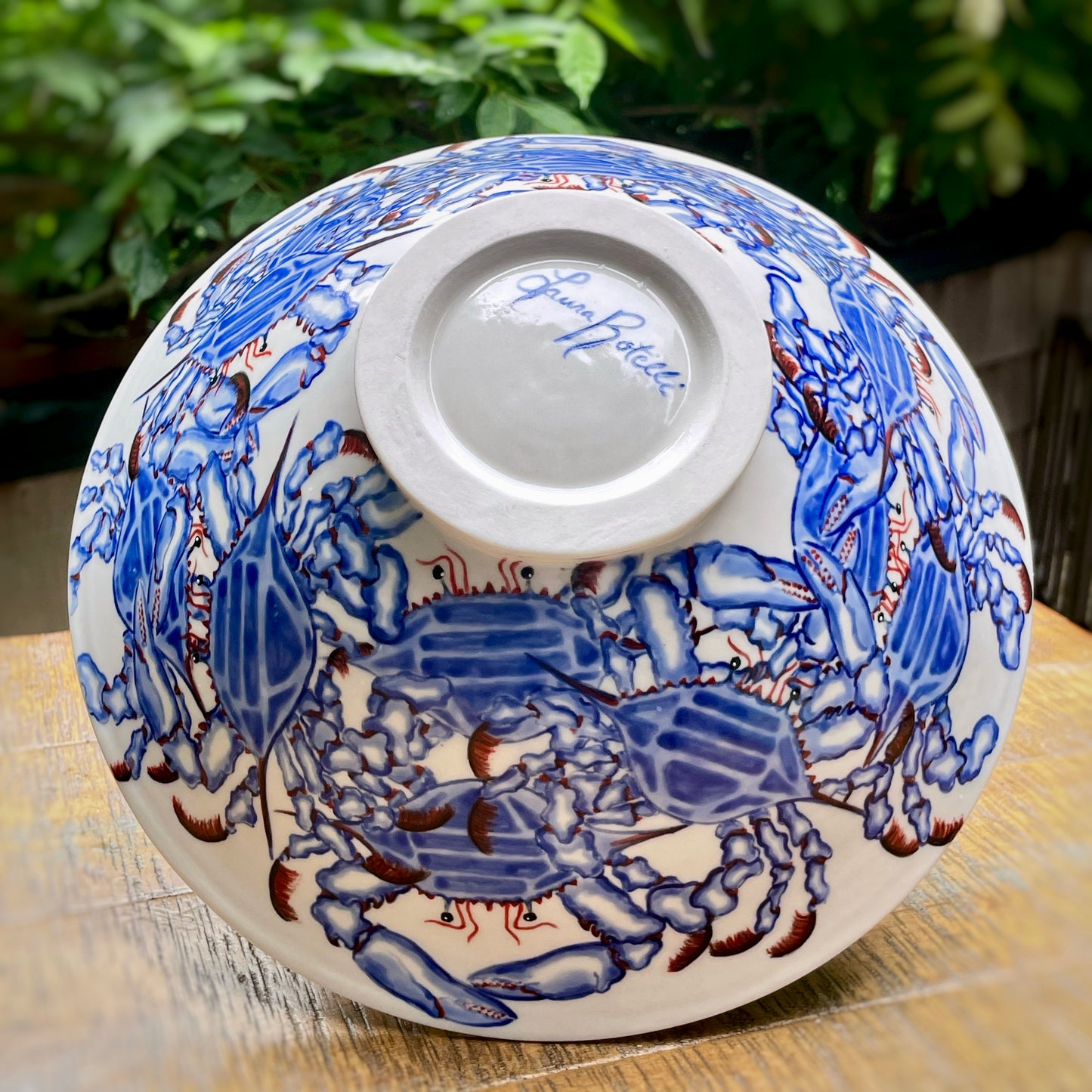 Blue Crab Large Bowl