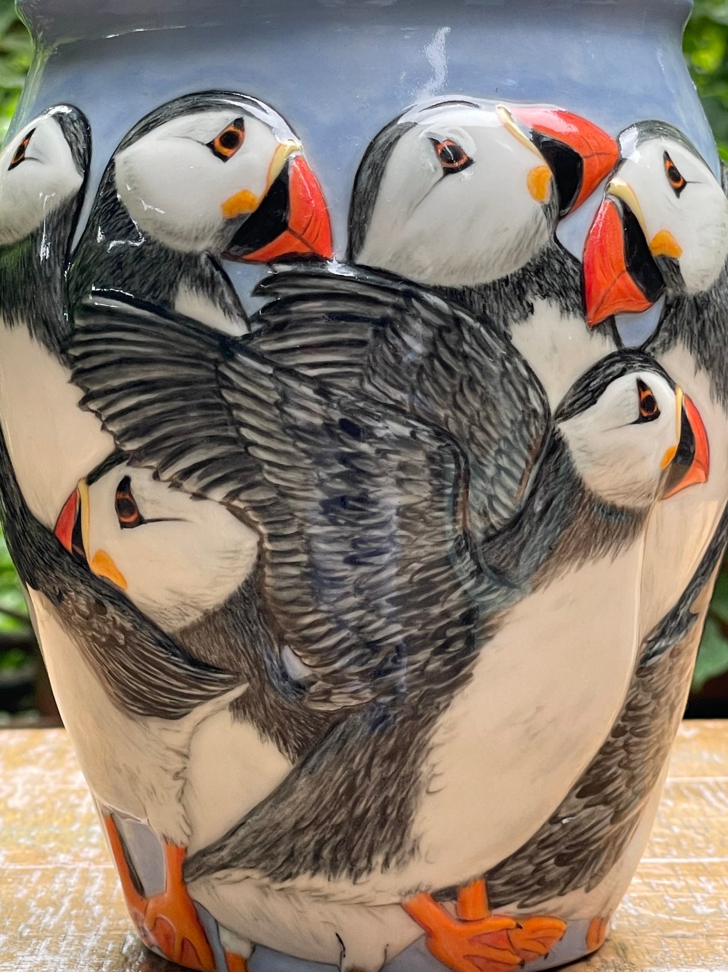 Puffins Vase