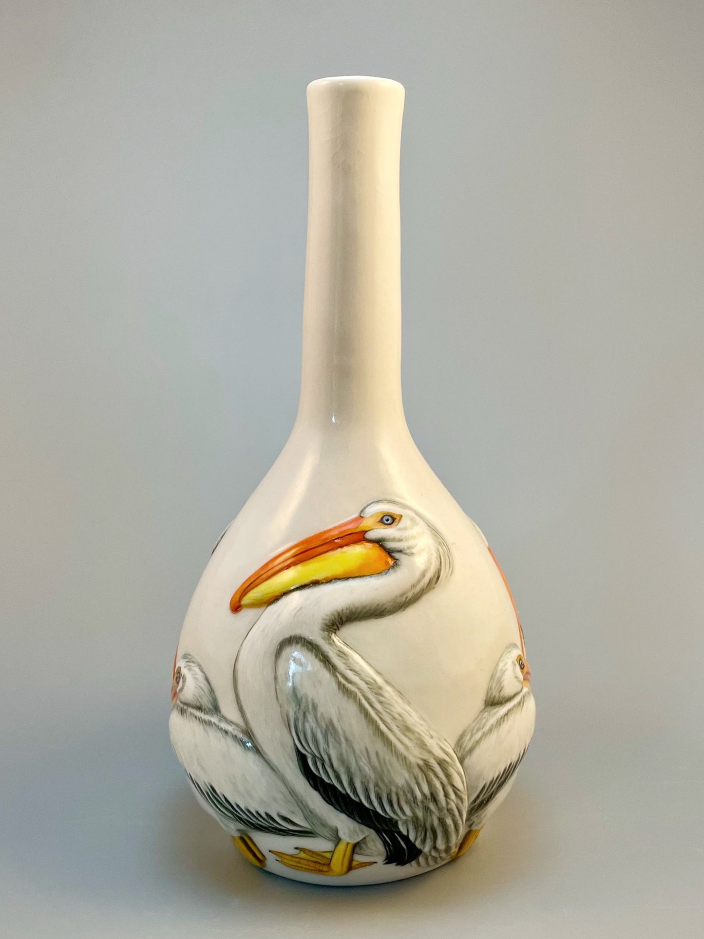 American White Pelican Small Vase