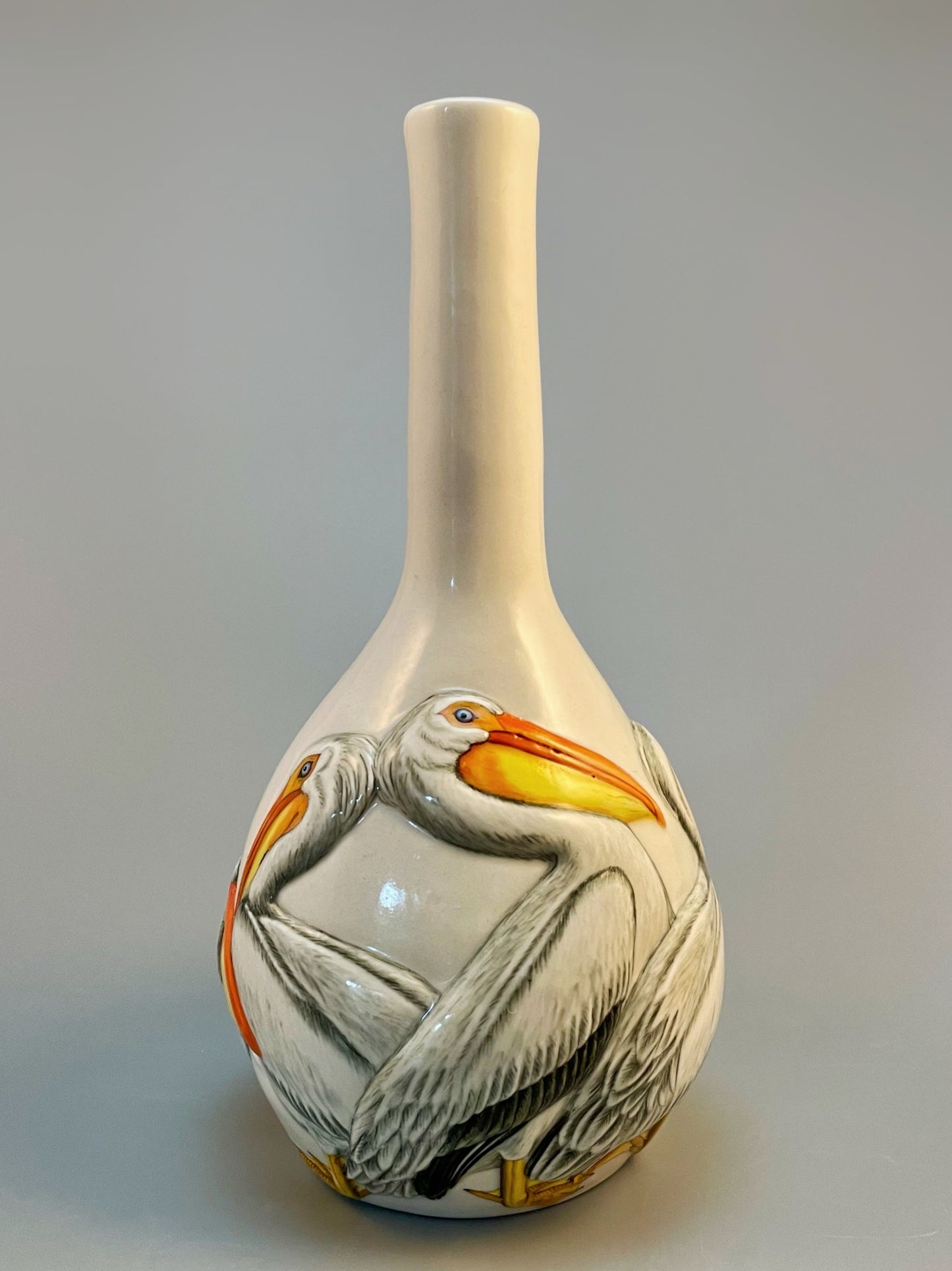American White Pelican Small Vase