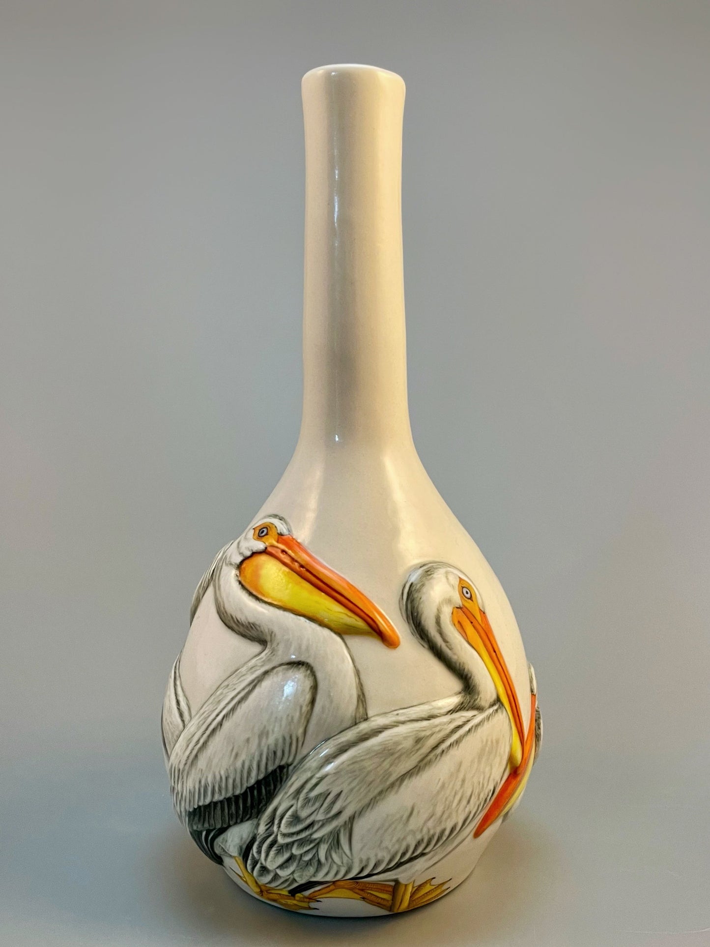 American White Pelican Small Vase