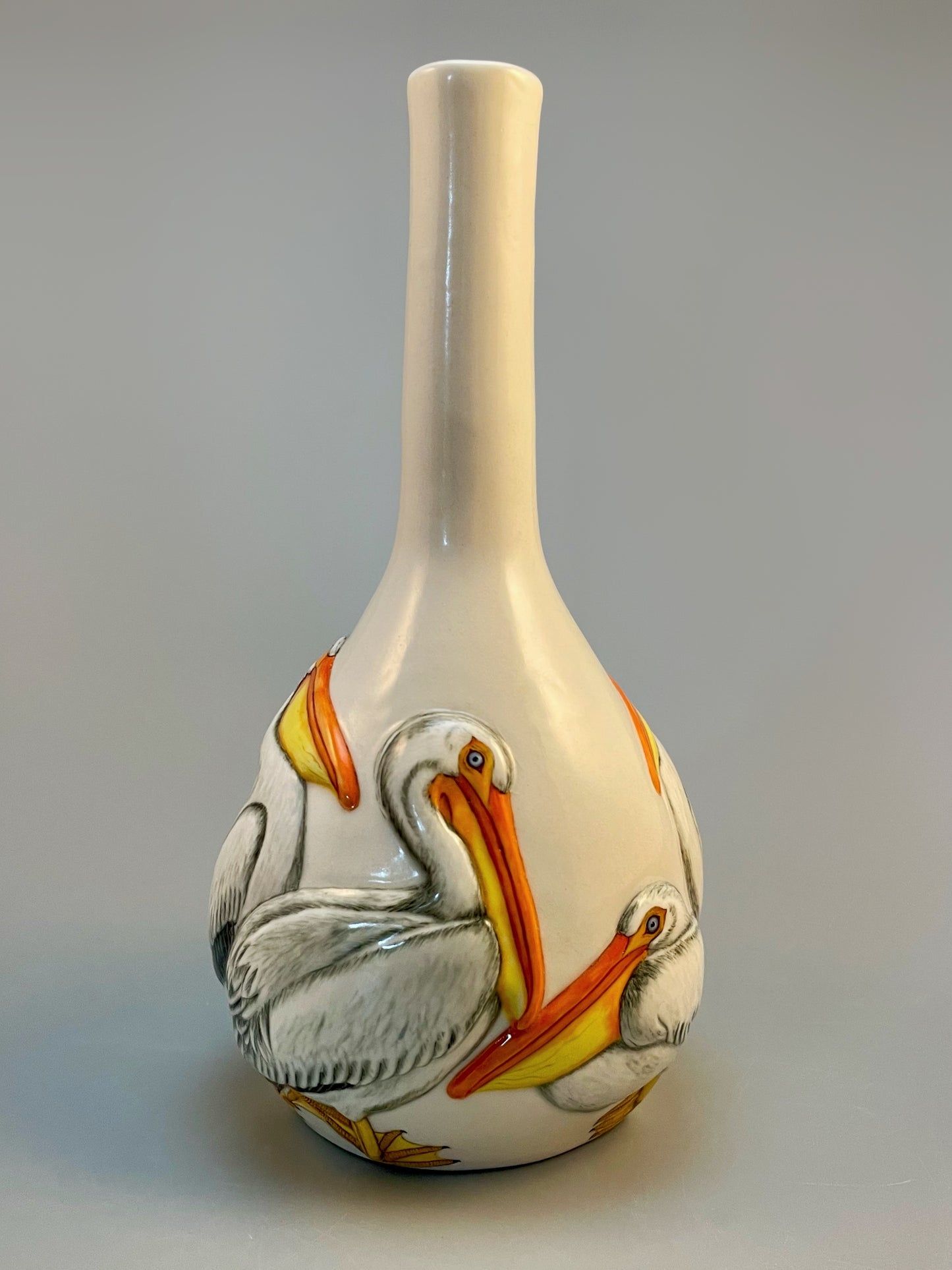 American White Pelican Small Vase