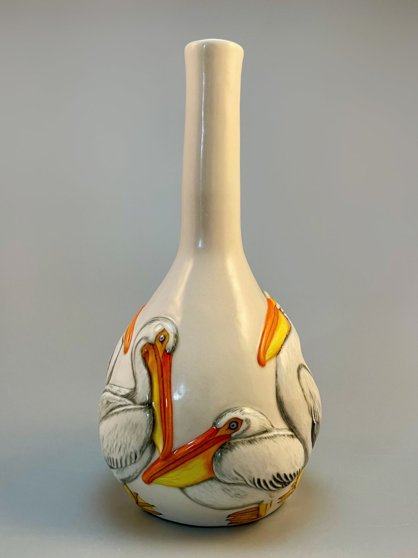 American White Pelican Small Vase