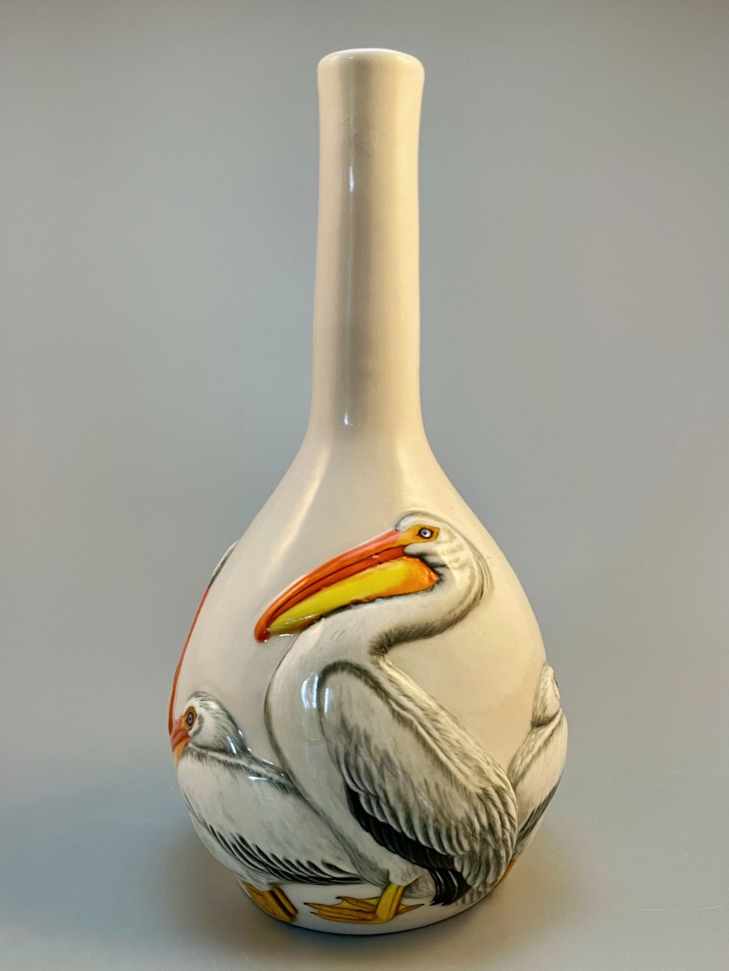 American White Pelican Small Vase