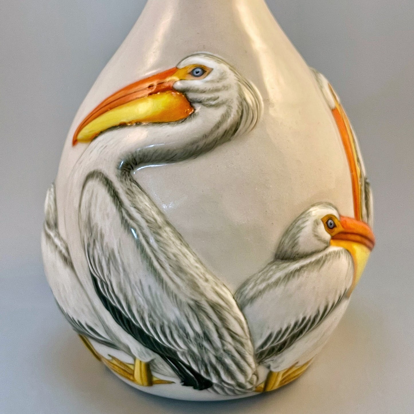 American White Pelican Small Vase