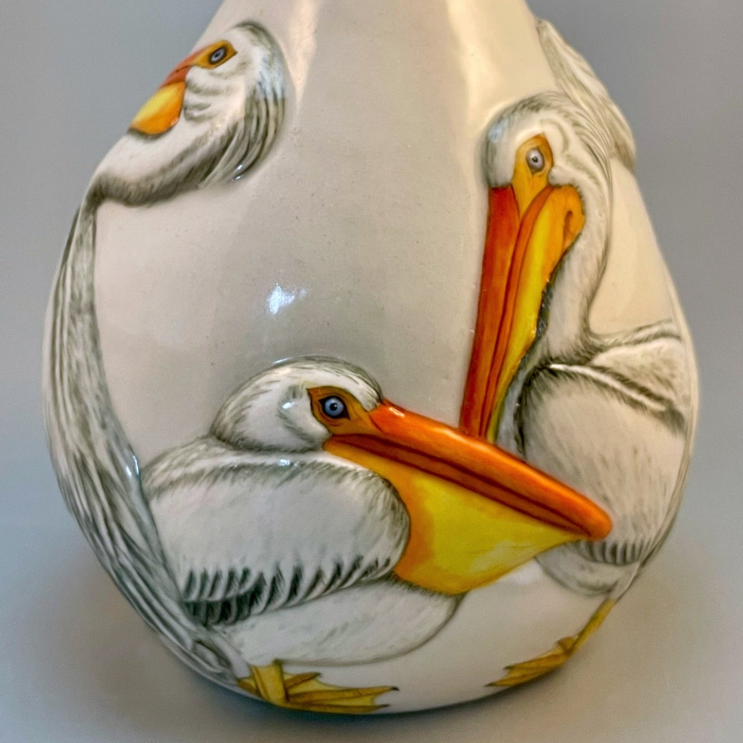 American White Pelican Small Vase
