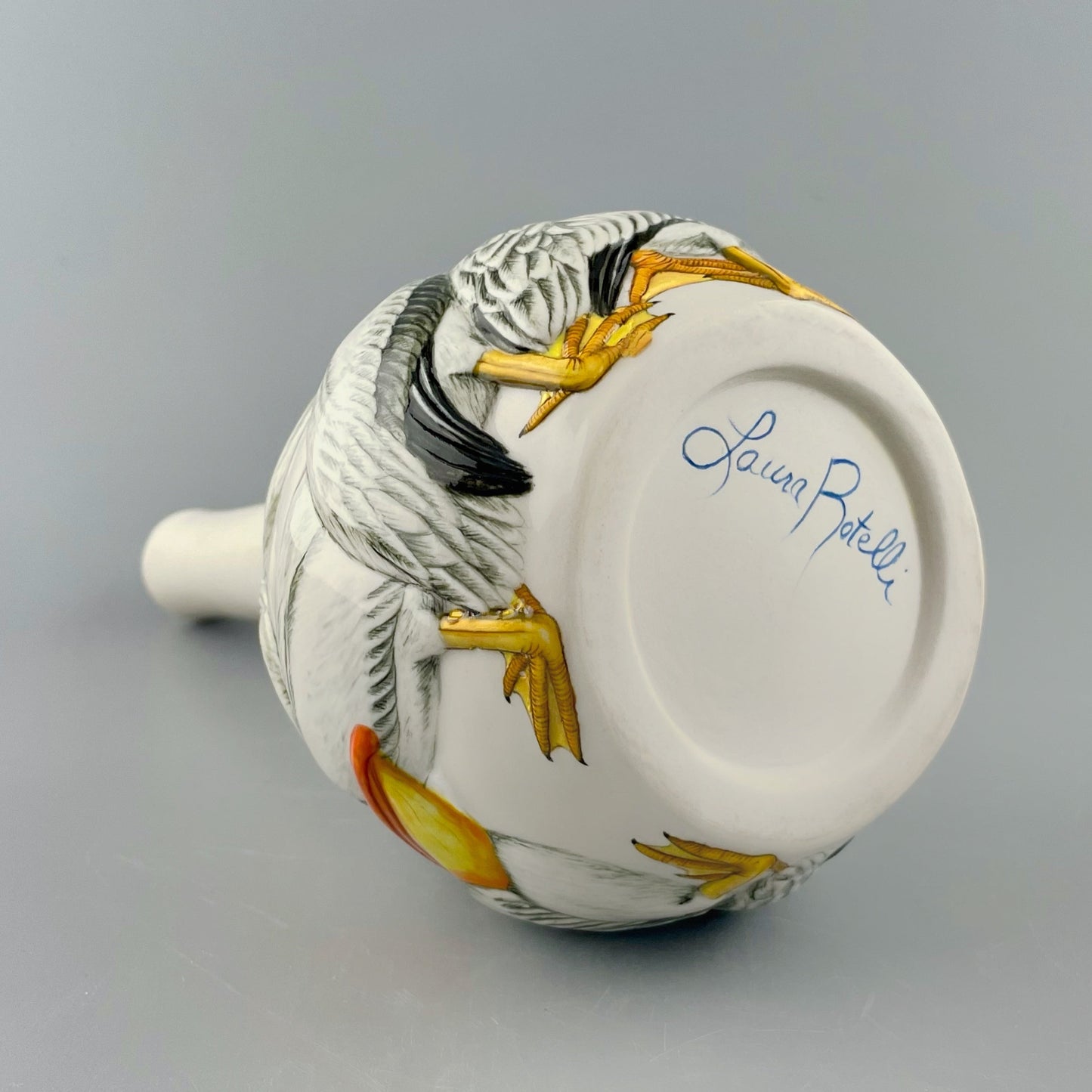 American White Pelican Small Vase