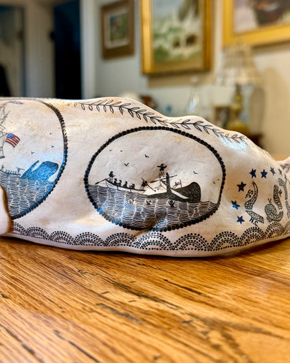 'Alden’ Sperm Whale Sculpture