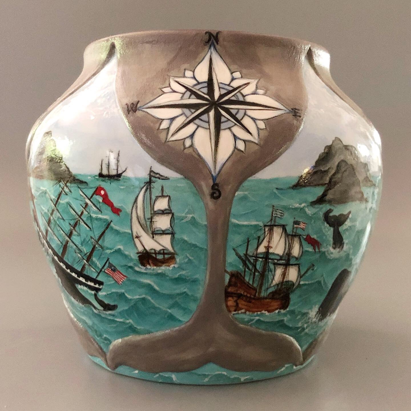 Whaling Days Vase