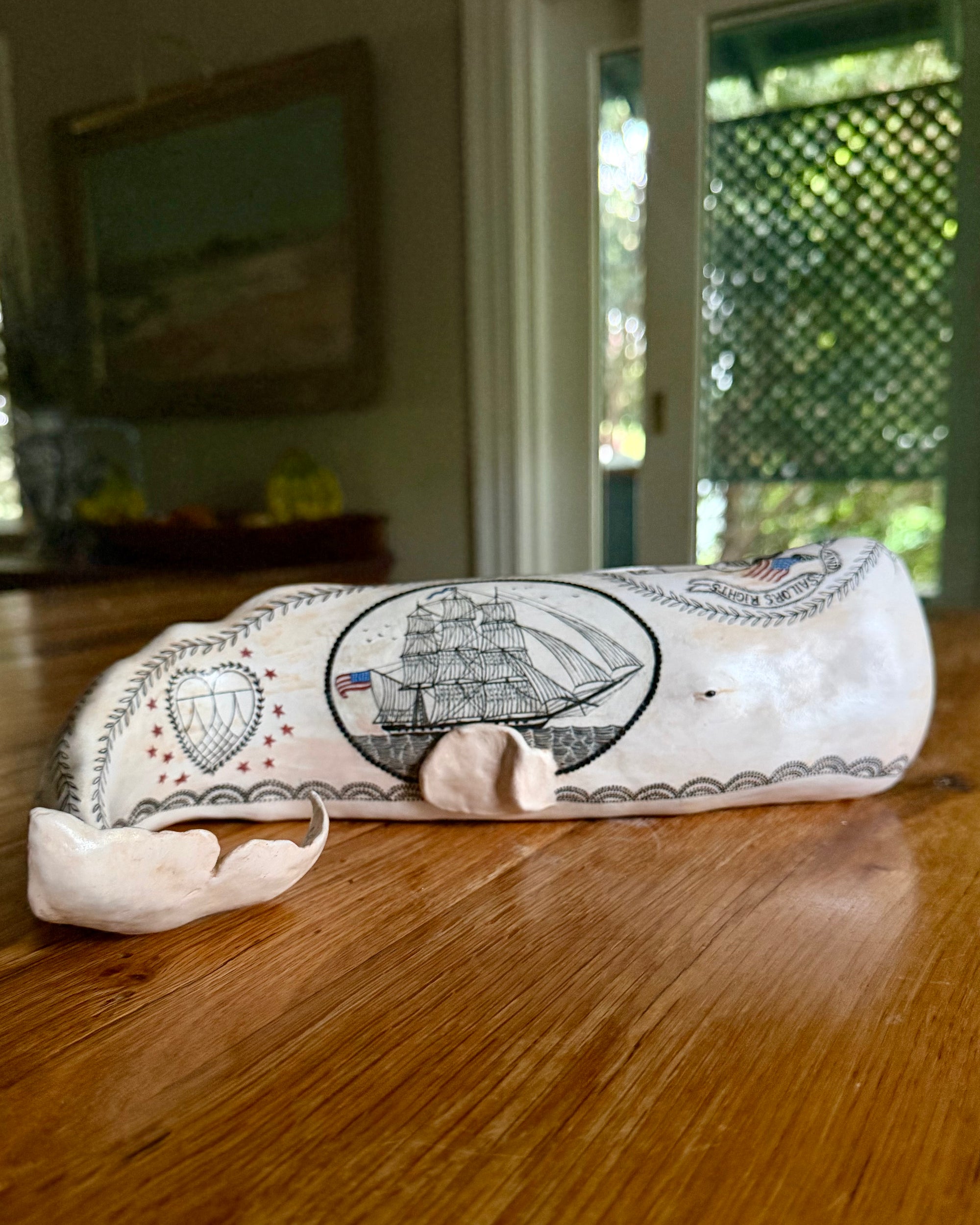 'Alden’ Sperm Whale Sculpture