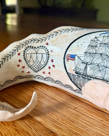 'Alden’ Sperm Whale Sculpture
