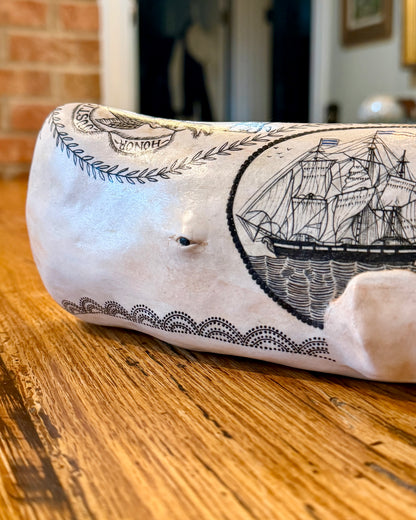 'Alden’ Sperm Whale Sculpture