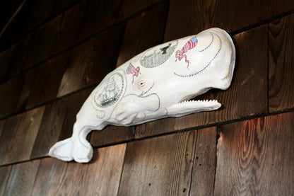 'Henry' Wall Hanging Sperm Whale Sculpture