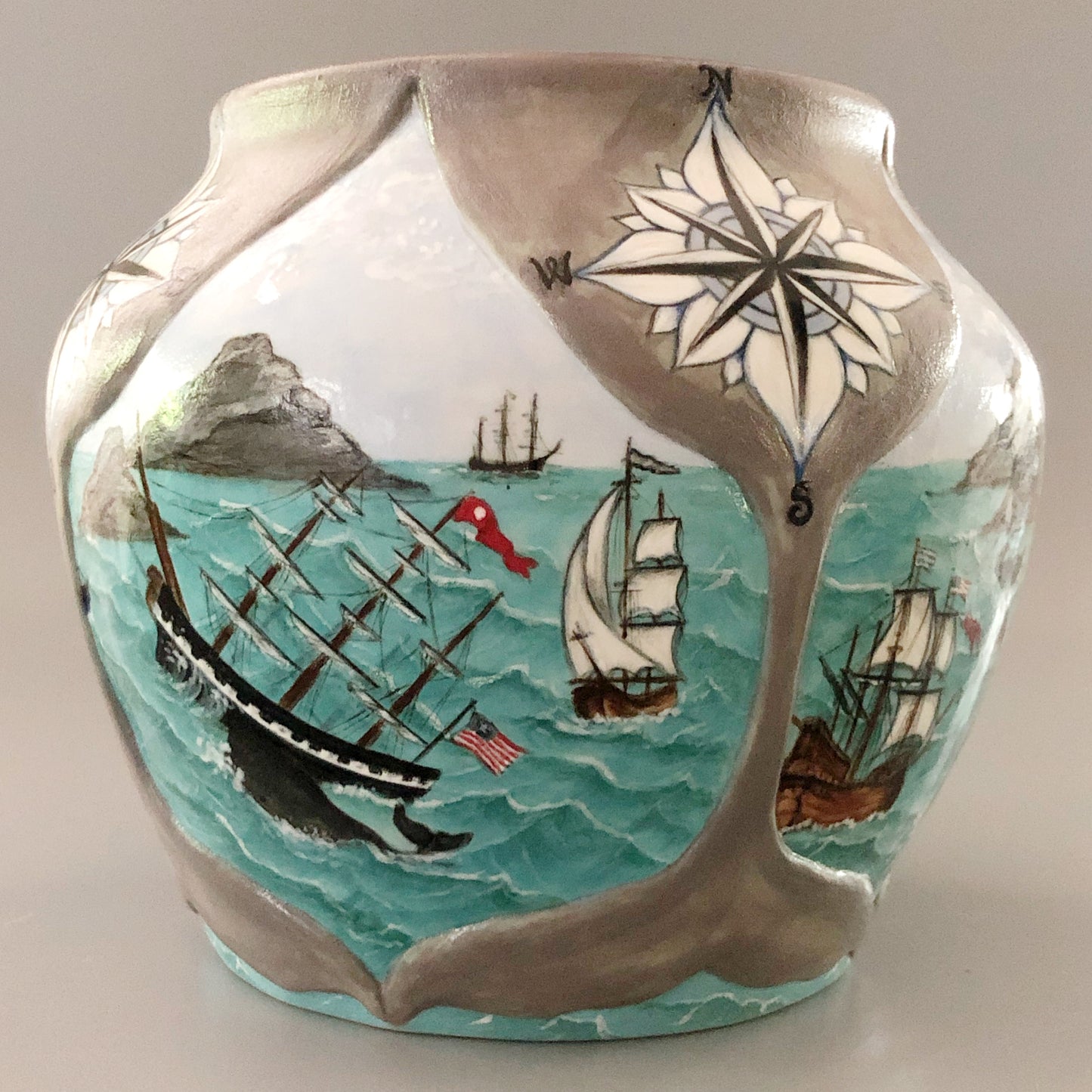Whaling Days Vase