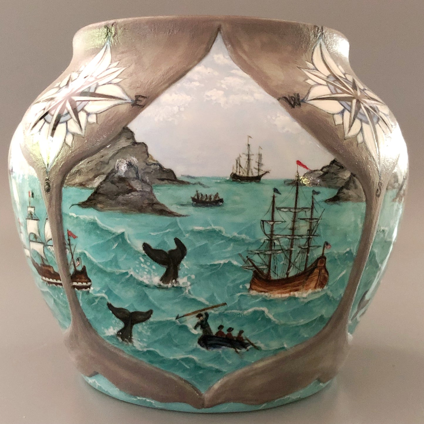 Whaling Days Vase