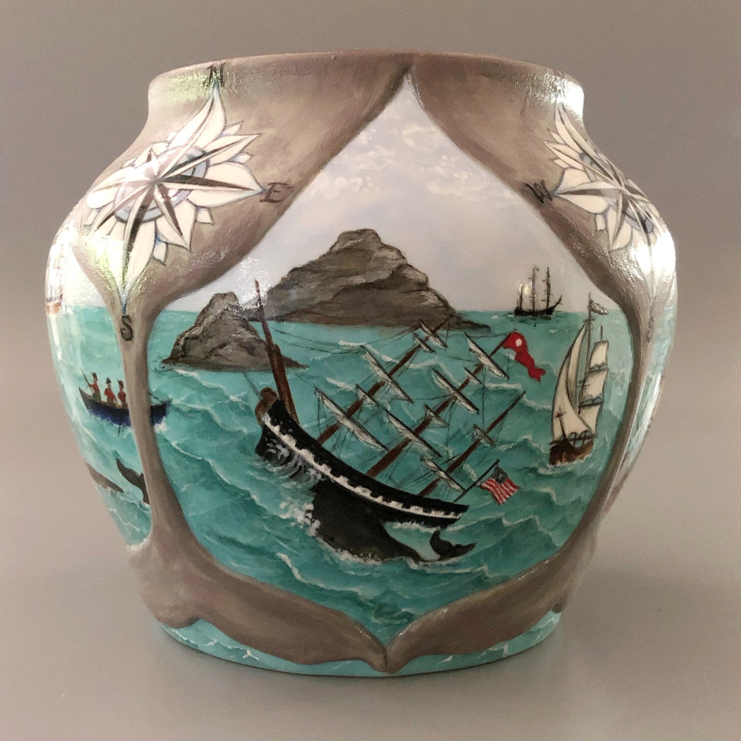 Whaling Days Vase