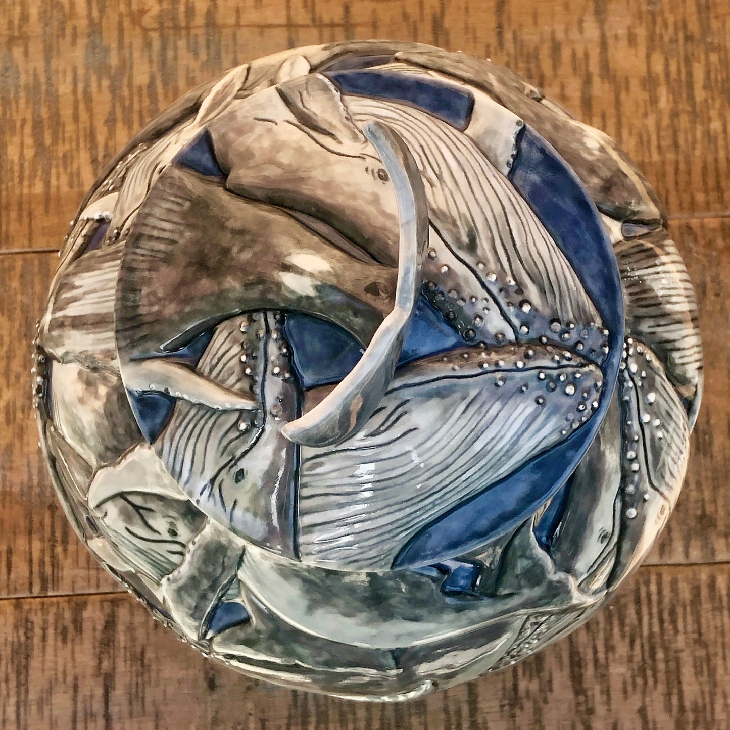 Humpback Whale Covered Jar