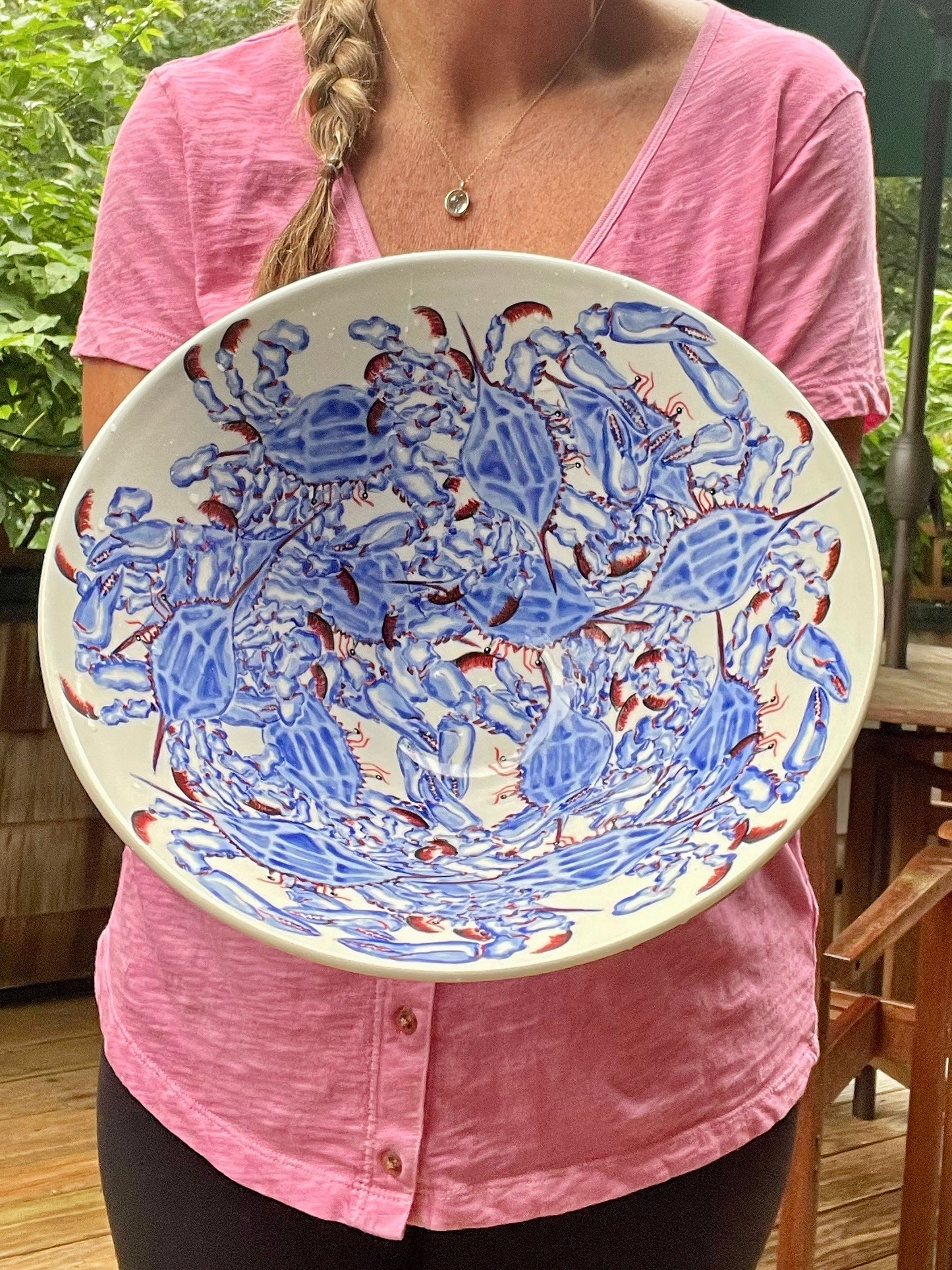 Blue Crab Large Bowl