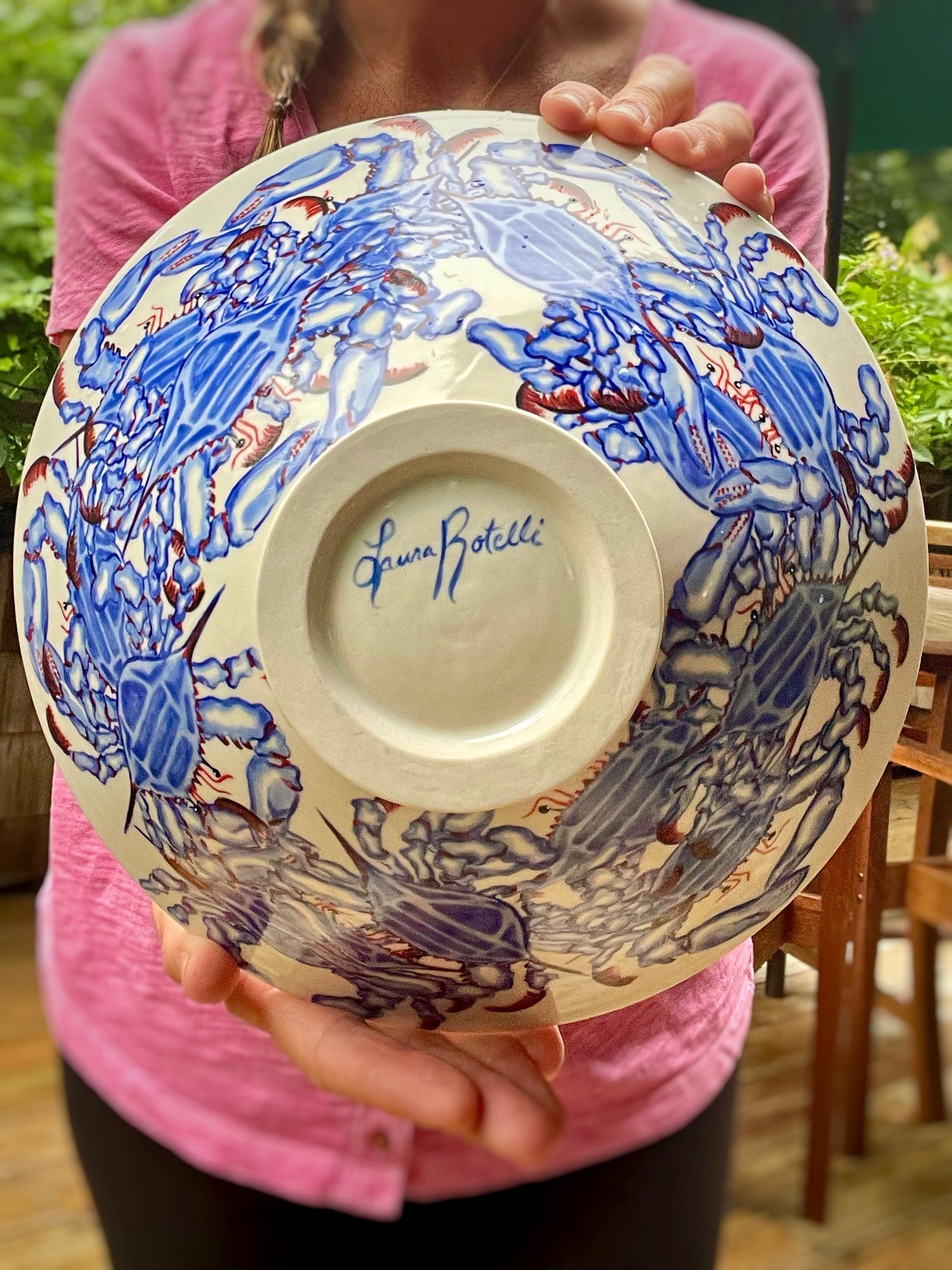 Blue Crab Large Bowl