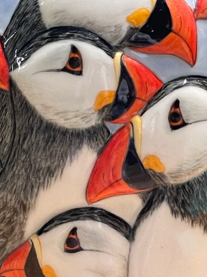 Puffins Vase
