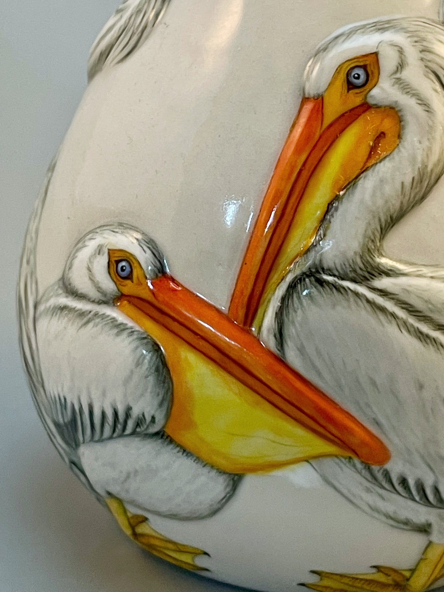 American White Pelican Small Vase