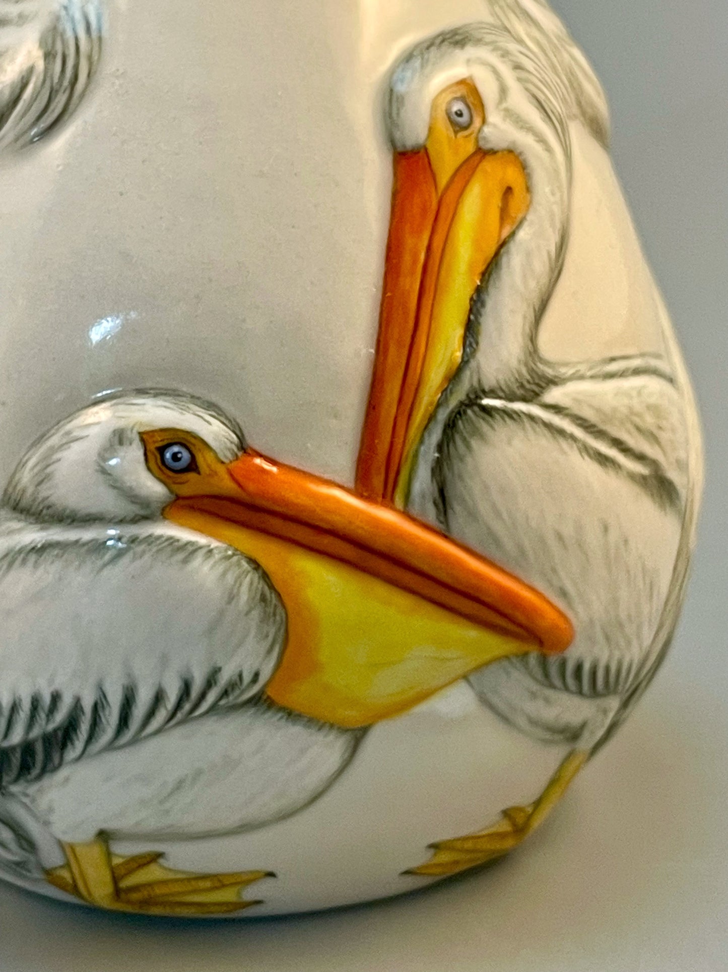 American White Pelican Small Vase