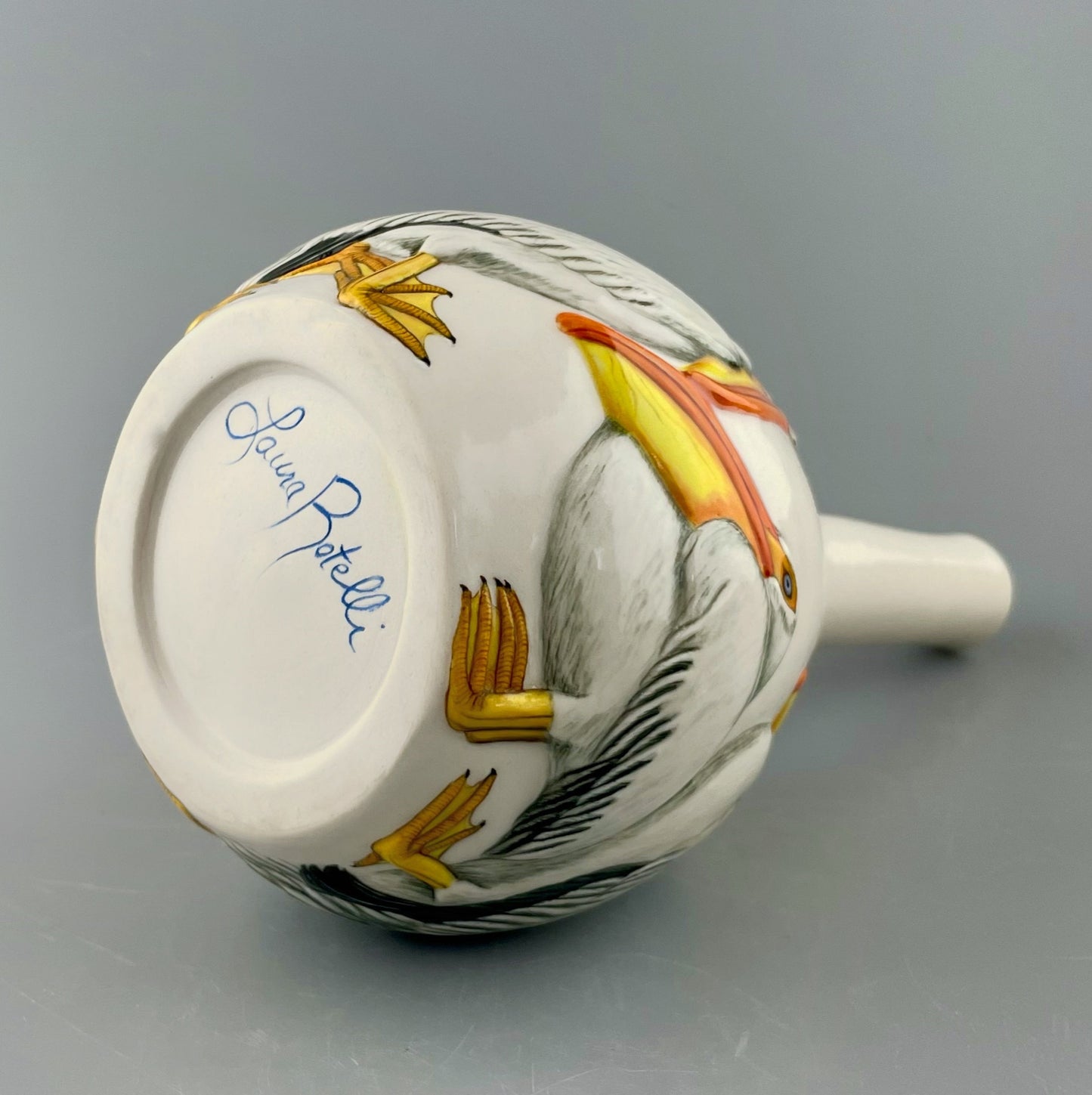 American White Pelican Small Vase
